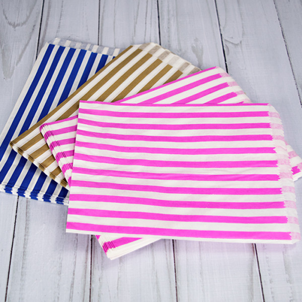 Candy stripe paper online bags wholesale